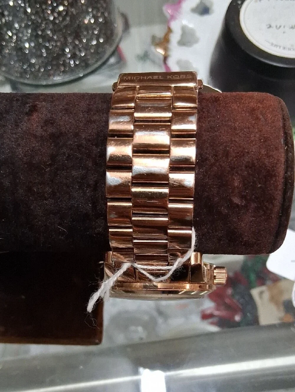 Michael Kors Rose Gold Crystal MK Logo Men’s Watch
